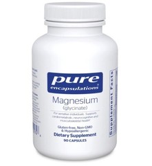 2 PACK, Pure Encapsulations Magnesium Glycinate, 120 mg, 90 capsules