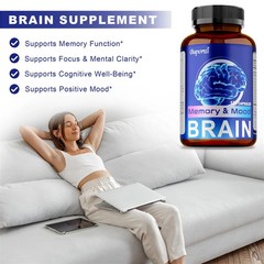 Brain Support 120pcs, Relieves Stress,Promotes Brain Function and Nervous System