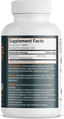 Bronson Vitamin K2 MK-7 200mcg Extra Strength, 250 250 Count (Pack of 1)