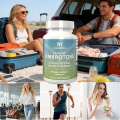 Mannatech Enhanced Ambrotose Capsules 120 Count | Dietary Supplement