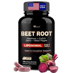 Beet Root Capules Beet Root Powder with Hawthorn Berry, CoQ10, Garlic Bulb, …