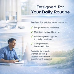 1-3X Nattokinase Supplement – 10800 FU 60 Capsules Per Serving HOT 2026