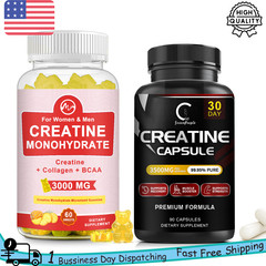 Creatine Monohydrate Supplement Muscle Grow, Improve Performance and Strength