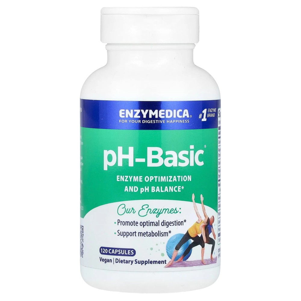 2 X Enzymedica, pH-Basic, 120 Capsules