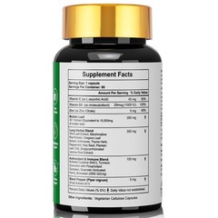 Liver & Lung Cleanse, Detox Support Supplement with Milk Thistle, Mullein Leaf
