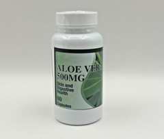 Aloe Vera 500mg Extract Capsules Detox Skin & Digestive Support Supplements