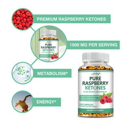 Raspberry Ketones Capsules 1000mg – Weight Loss, Fat Burning, Weight Management