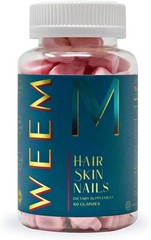 WEEM Hair Skin and Nails Gummies – Supports Healthy Hair – Vegan biotin (Pack 2)