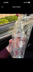 Dunkin’ Clear Reusable Plastic eagle 24 fl oz, Screw-On Lid, Clear Color new