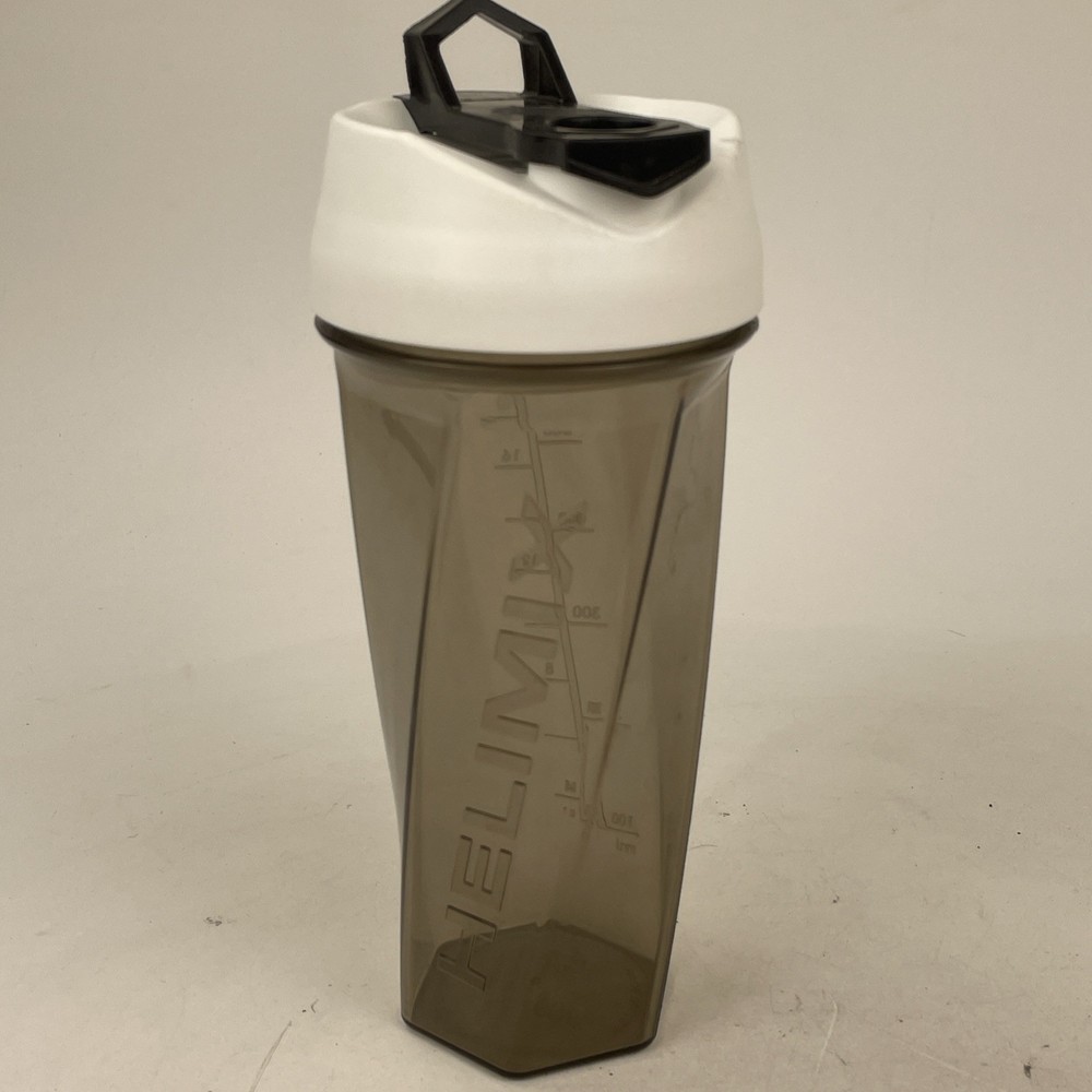 HELIMIX 2.0 Vortex Shaker Bottle 20oz BPA-Free Leakproof Black White