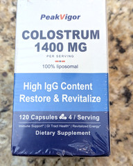 PeakVigor Colostrum 1400mg Restore & Revitalize 120 capsules