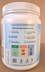 RAW Organic Meal Replacement Shake, Chocolate, 19.01 oz (539 g)