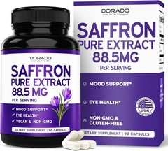 Saffron Supplements, 3 Month Supply, Pure 88.5Mg Saffron Extract for Women & Men