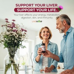LIVEGOOD Liver Support Supplement with TUDCA & Ox Bile – 60 Count (Pack of 1)