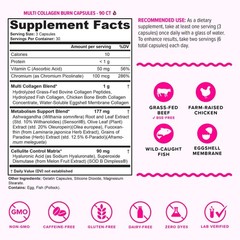 Multi Collagen Burn: Hydrolyzed Protein Peptides, Hyaluronic Acid, Type I,II,III