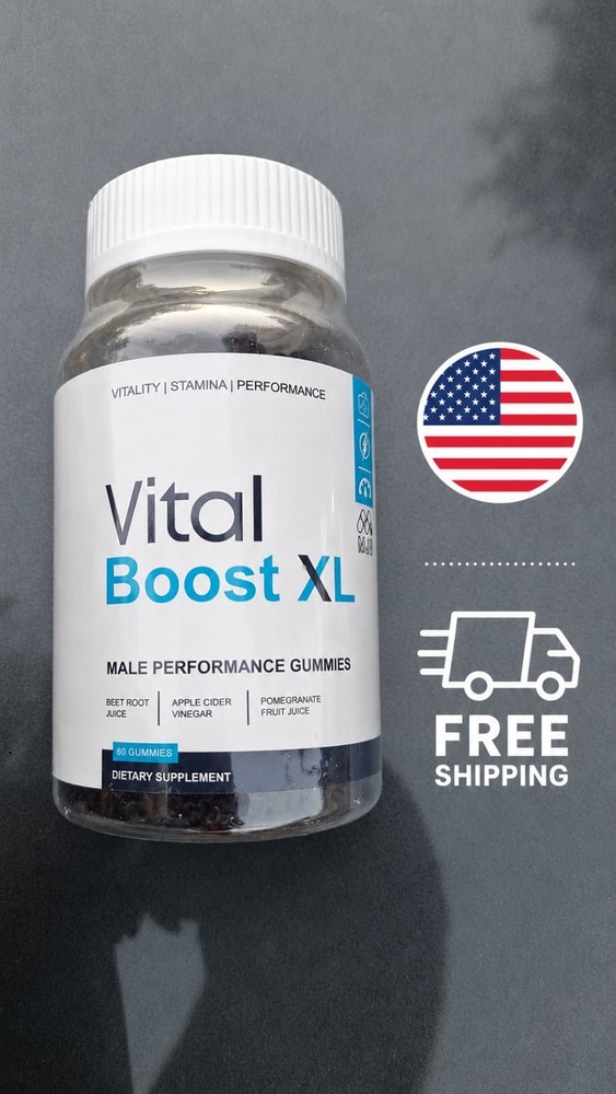 (1 Pack) Vital Boost XL Male Gummys Advanced Formula VitalBoost XL 60 Gummies