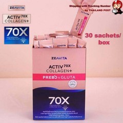 ZEAVITA Activ 70X Collagen Dipeptide Prebo & Gluta Diet Supplement Skin Bright