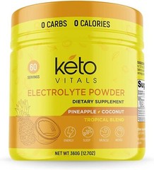 Keto Vitals Electrolyte Powder Pineapple Coconut Energy Drink