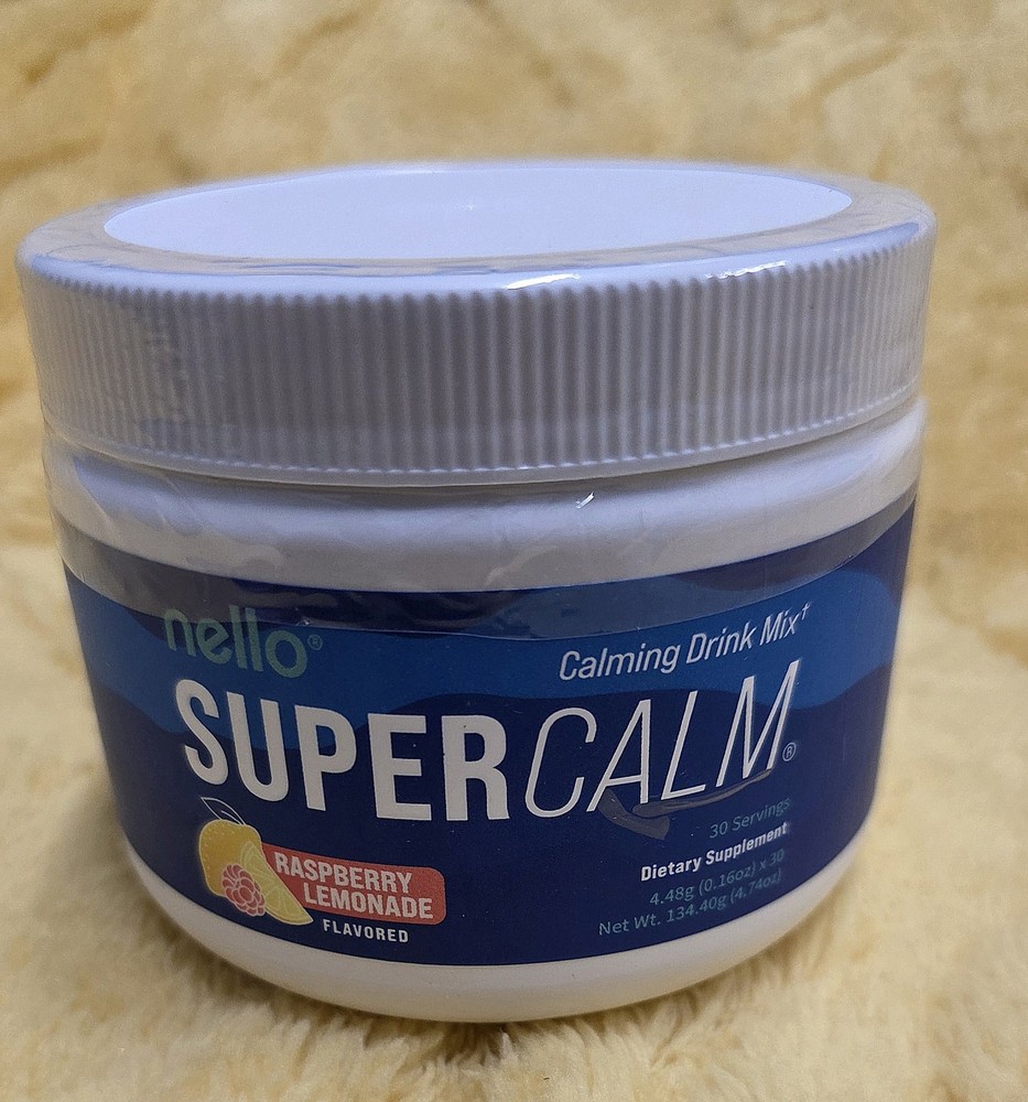 Supercalm Raspberry Lemonade Drink Mix30 Servings 4.5 oz expires 07/2027