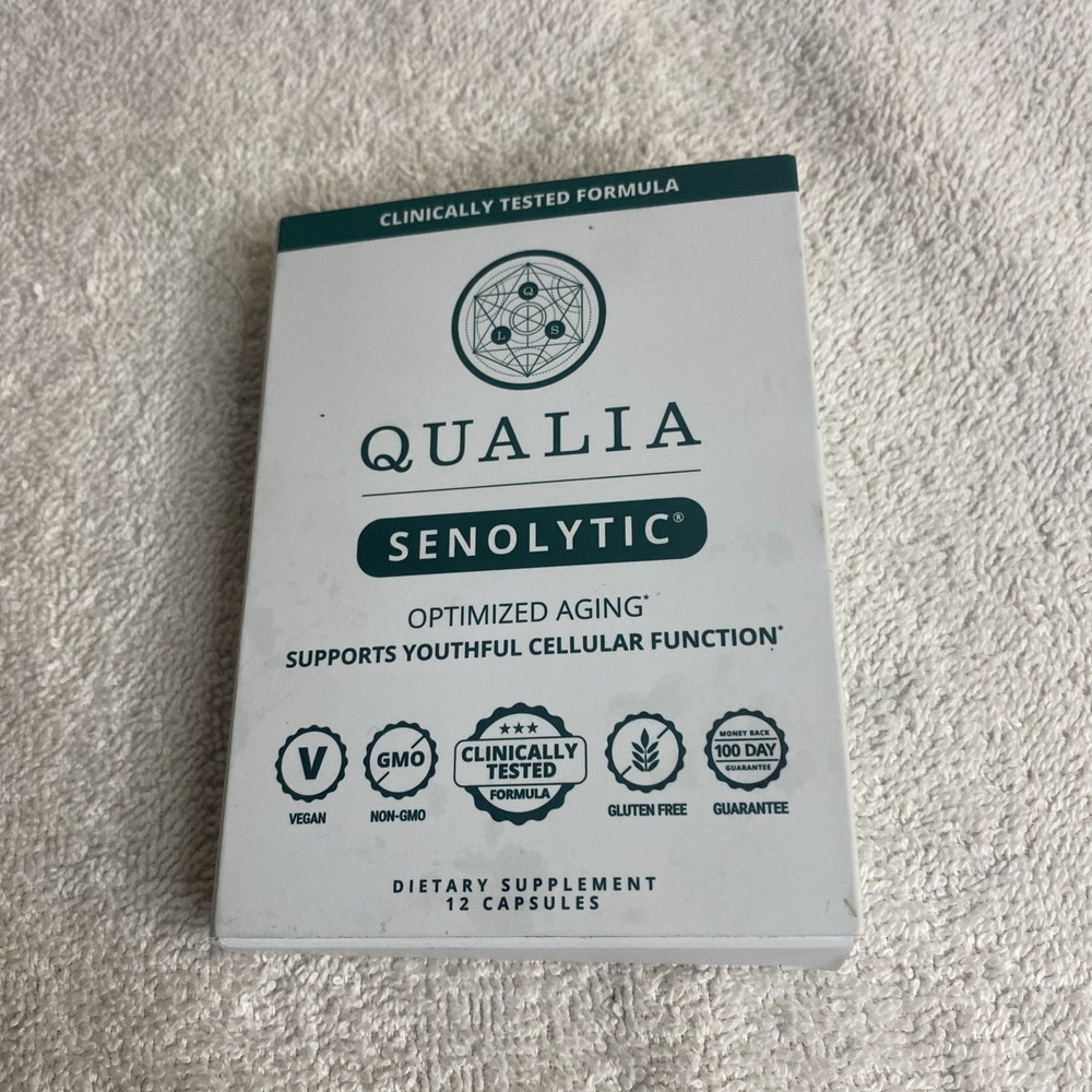 QUALIA Senolytic Optimized Aging Supports Youthful Cellular 12 Caps Exp 11/26