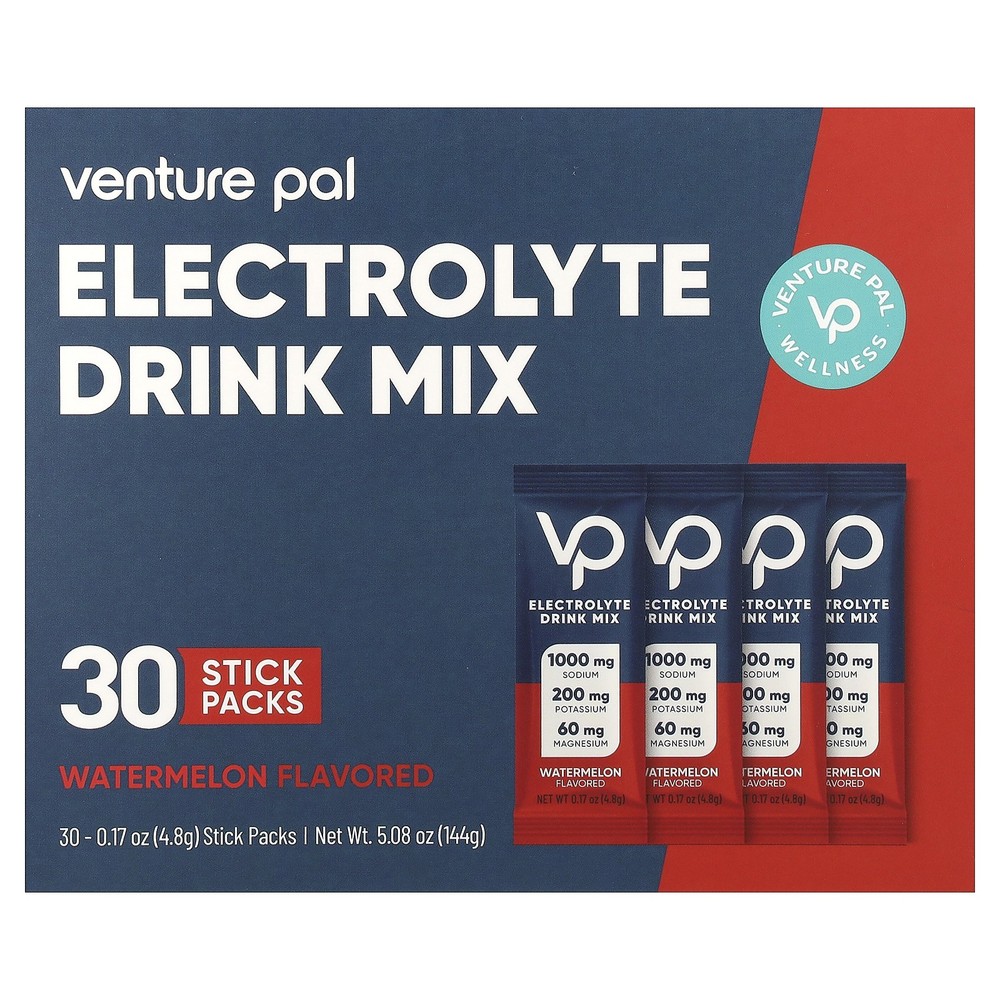 Electrolyte Drink Mix, Watermelon, 30 Stick Packs, 0.17 oz (4.8 g) Each
