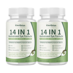 2-Pack Evervision 14 in 1 Premium Eye Formula – High Quality Ever Vision Eye Sup
