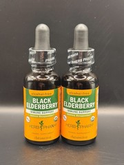 Herb Pharm Black Elderberry Glycerite Tincture Alcohol Free 1oz Best By EXP 2028