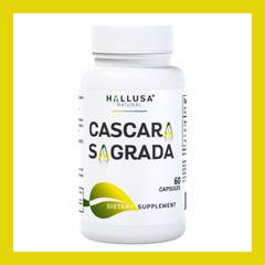 CASCARA SAGRADA – Natural Laxative – Digestive & Metabolism Support – 60 Caps