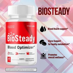 (2 Pack) BioSteady Advanced Blood Max Support Supplement Bio Steady 120 Capsules