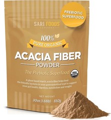 Sari Foods Organic Acacia Fiber Powder (30 Ounce): Natural, Whole Food, Plant Ba