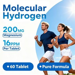 Hydrogen Water Tablets – 16 PPM Molecular Hydrogen Tablet – 200mg Magnesium