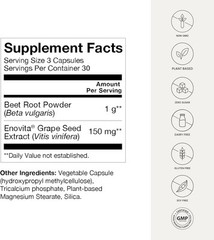 Superbeets Beet Root Capsules Quick Release 1000Mg, Helps Support Nitric Oxide P