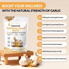 Aged Garlic Extract, 7500mg Odorless 200 Count (Pack of 1)