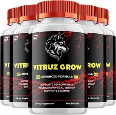 (5 Pack) Vitruz Grow for Men Capsules – VitruzGrow Vitamin Complex Pills, Energy