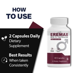 ( 2 Pack ) Eremax Capsules – Men’s Vitality & Performance Support Supplement