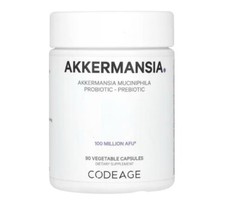 Codeage, Akkermansia Muciniphila, 90 Vegetable Capsules, Prebiotic Probiotic