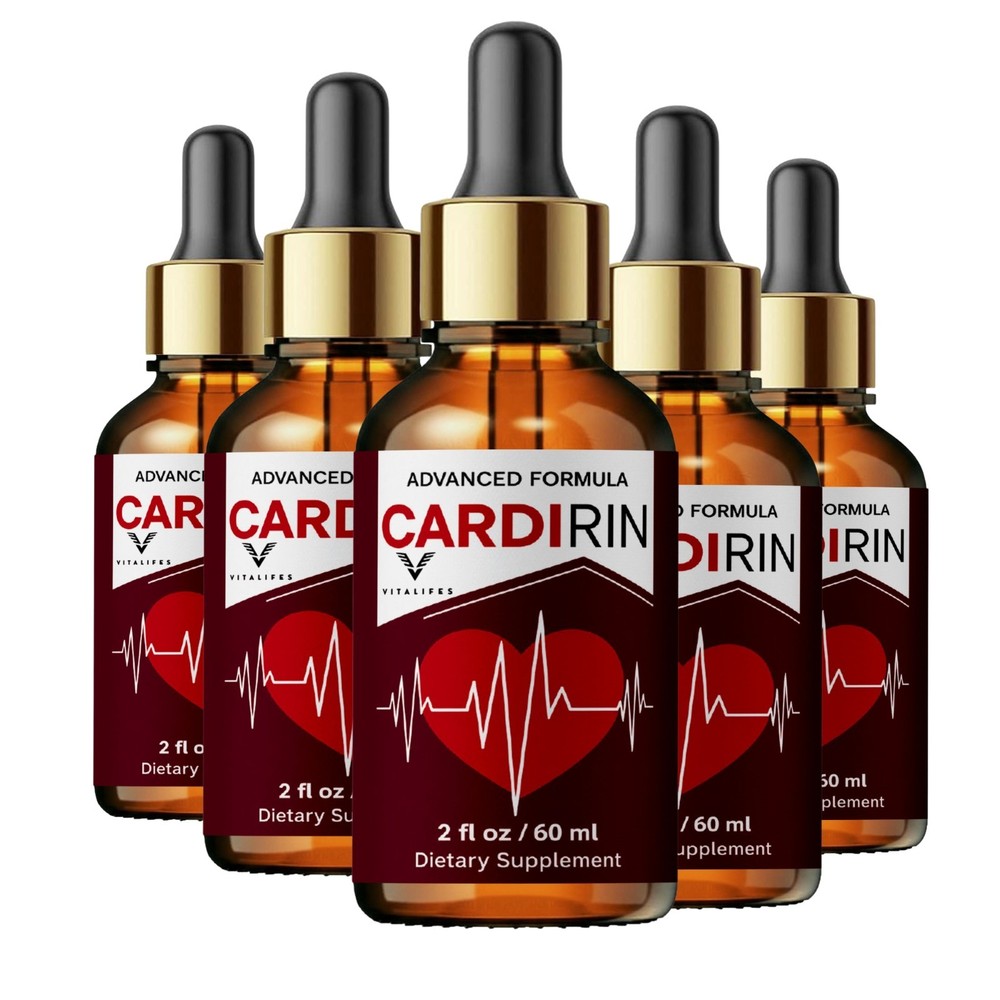 (5 Pack) Cardirin Blood Support Drops Cardi Rin Vitamin Supplement 300ml