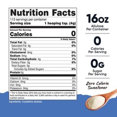 Nutricost Allulose Sweetener (1lb) – KETO Sugar, Natural Sugar Alternative