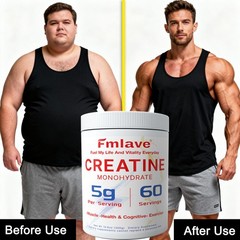 Micronized Creatine Monohydrate Powder 300g, 60 Servings, Unflavored, Non-GMO