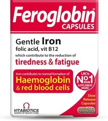 Set 5 Vitabiotics Feroglobin Gentle Iron Slow Release Capsules – 30 Cap.