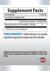 Stress Management – MUCUNA PRURIENS – Daily Vitality 1 Bottles 60 Capsules