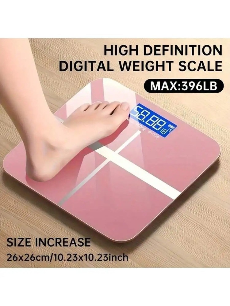 Smart Body Fat Scale Digital Weight Bathroom Scale 390lb Glass Platform