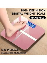 Smart Body Fat Scale Digital Weight Bathroom Scale 390lb Glass Platform