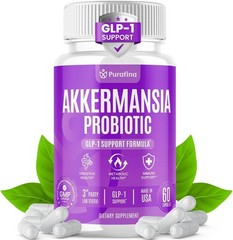 Akkermansia Probiotic with Prebiotic Chicory Inulin for Akkermansia (60 Ct)