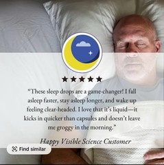 Visible Science Sleep Drops for Restful Sleep Support Magnesium & Valerian Root