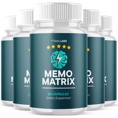 (5 Pack) Memo Matrix Nootropic Natural Brain Supplement MemoMatrix 300 Capsules