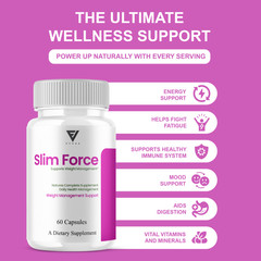 (5 Pack) Slim Force Advanced, SlimForce Weight Management Support (300 Capsules)