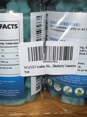 Creatine Monohydrate Gummies ~ 2 Bottles (90 Ea)~Blueberry~NOAVII~11/26