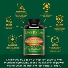 Multivitamin & Mineral 180 Tablets, All Natural Energy Source Supplying Whole…