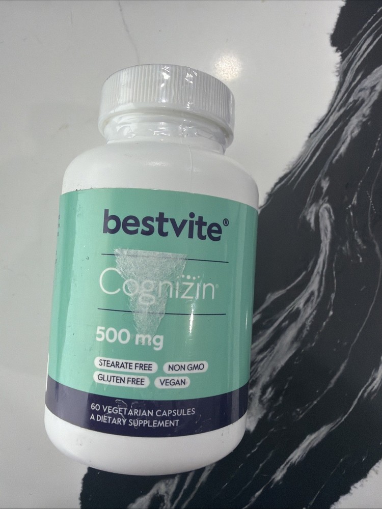 Bestvite Cognizin Citicoline 500mg (60 Vegetarian Capsules)-Clinically Studied